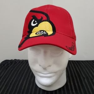 Louisville Cardinals Ball Cap Hat Red  Adjustable Town Talk OS